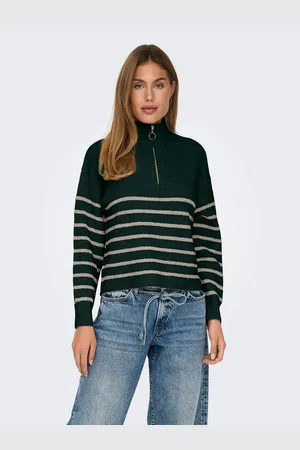 ONLY Gebreide trui ONLTOKYO L/S ZIP PULLOVER KNT NOOS