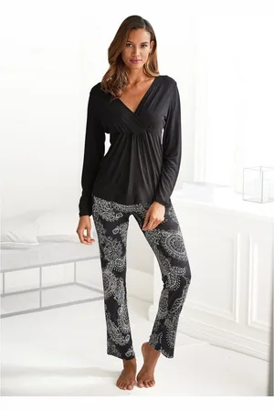VIVANCE DREAMS Pyjama -wit paisleydessin (2-delig, 1 stuk)