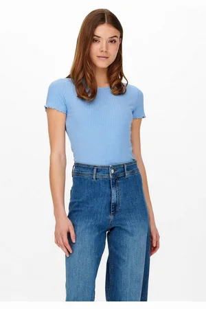 ONLY Shirt met ronde hals ONLEMMA S/S SHORT TOP NOOS JRS