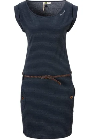 Ragwear Jerseyjurk TAG C ORGANIC O in stijlvol strepen-streepdesign (2-delig, Met een afneembare riem)