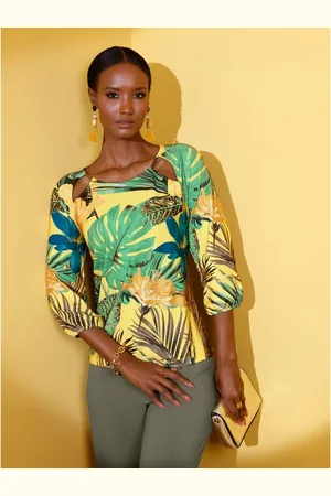 CRÉATION L Shirt met 3/4-mouwen Shirt (1-delig)