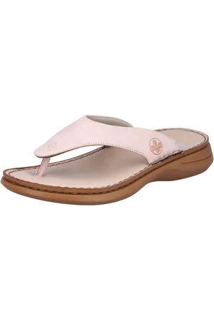 Rieker Teenslippers zomerschoen, slippers met tussenstuk voor de tenen
