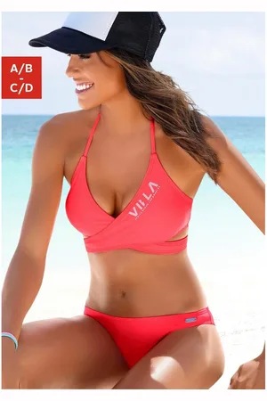 Venice Beach Triangelbikini met top in wikkel-look