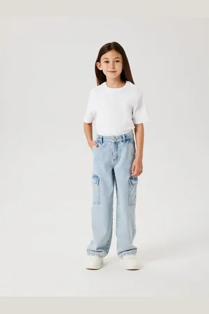 NAME IT Wijde jeans NKFROSE HW WIDE CARGO JEANS 6190-BS NOOS