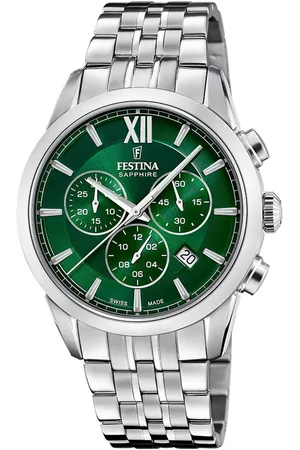 Festina Chronograaf Swiss Made Collection Horloge, quartz, herenhorloge, stopwatchfunctie, Swiss Made