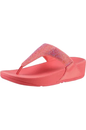 FitFlop Dianets LULU CRYSTAL EMBELLISHED TOE-POST SANDALS - HOTFIX sleehak, zomerschoen, teen-scheider met zachte teenband