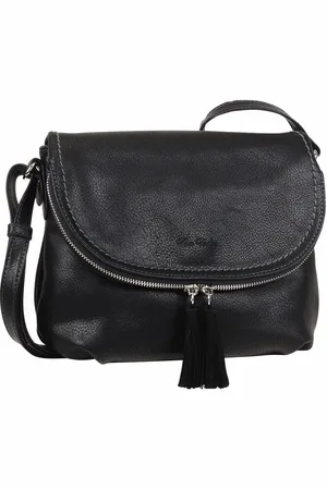 TOM TAILOR Schoudertas LARY crossbody bag met modieuze kwasten aan de rits