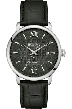 BULOVA Automatisch horloge Horloge, herenhorloge, mechanisch horloge, leren band, analoog