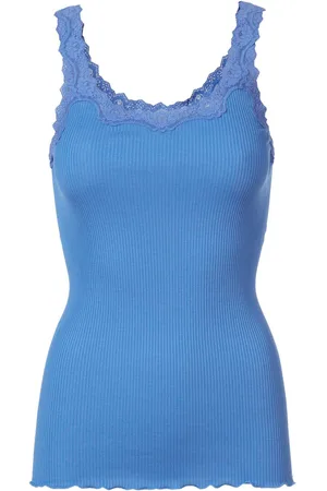 Rosemunde Tanktop Babette Silk Top prachtige, omgekeerde vintage kanten afwerking