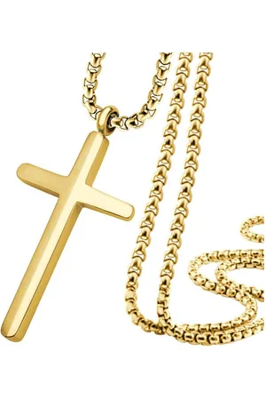 Firetti Ketting met hanger Sieraad cadeau kruis met zirkoon (synthetisch)