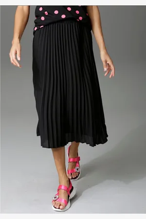 Aniston Plissérok in trendy kleurenpalet