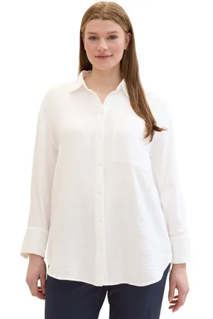 TOM TAILOR Blouse met lange mouwen in oversized-look