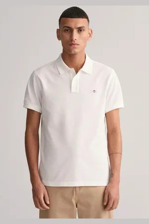 GANT Poloshirt SLIM SHIELD SS PIQUE POLO met logoborduursel op borsthoogte