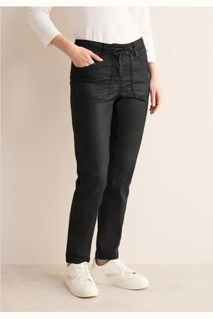 CECIL Regular fit jeans Stijl Tracey met rijgkoord in de band