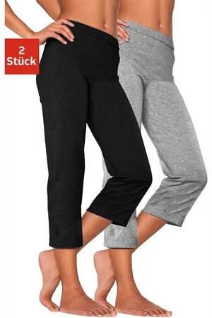 Vivance Capribroek met rubberen tailleband, loungewear (Set van 2)