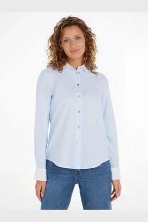 Tommy Hilfiger Overhemdblouse GOLD BUTTON REGULAR LS SHIRT