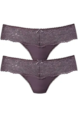 Nuance String Dessous met brede kantband (2 stuks)
