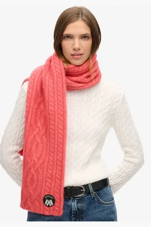 Superdry Gebreide sjaal CABLE LUXE KNIT SCARF