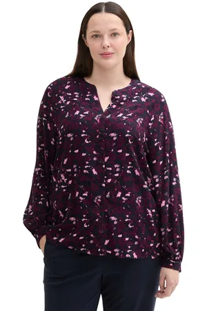 TOM TAILOR Blouse met lange mouwen met all-over print