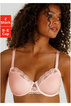 Petite Fleur Beugel-bh met fijne jacquard-kant (2-delig, Set van 2)