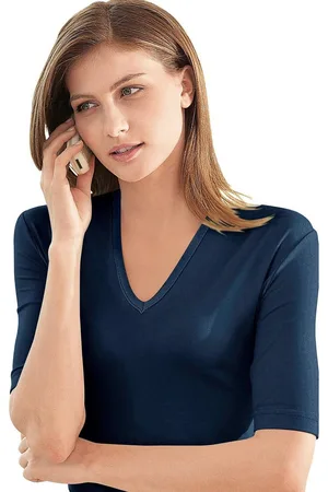 Casual Looks Shirt met V-hals Shirt (1-delig)