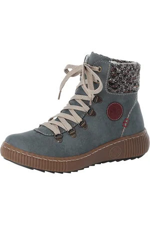 Rieker Winterlaarzen winterenkellaars, veterschoenen, outdoorlaarzen met warmvoering