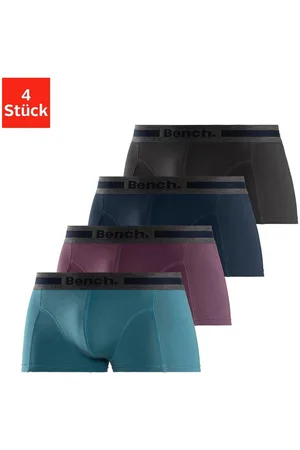 Bench Hipster strak zittende boxershorts van katoenmix (set, 4 stuks)