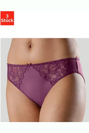 Petite Fleur Slip met iets transparante jacquard-kant aan beide kanten opzij (3 stuks)