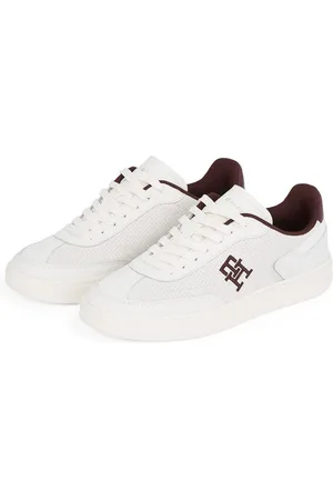 Tommy Hilfiger Plateausneakers TH HERITAGE SNEAKER PERF vrijetijdsschoen, lage schoen, veterschoen met th-logo-borduring