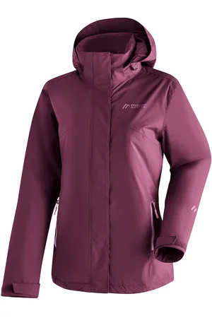 Maier Sports Outdoorjack Metor Therm Rec W Dames wandeljack, ademend en waterdicht, gewatteerde regenjack met capuchon