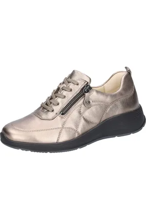 Waldläufer Sneakers Kalea comfortabele schoen, lage schoen, veterschoen met rits, k-breedte
