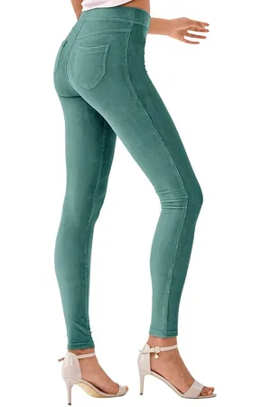 Lascana Legging uit zacht materiaal in cordlook, loungewear