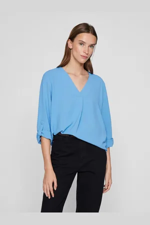 VILA Shirt VIJOSA 3/4 V-NECK TOP - NOOS