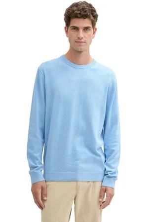 TOM TAILOR Trui met ronde hals met geborduurd logo