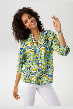 Aniston Blouse zonder sluiting met extravagante, grafische print - nieuwe collectie