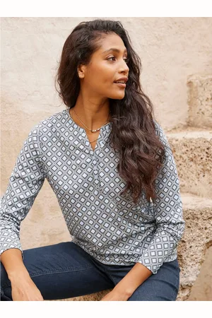 Heine Shirt met lange mouwen Gedessineerd shirt (1-delig)