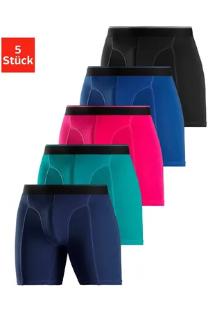 AUTHENTIC LE JOGGER Lange boxershort met twee kleuren geweven band en langere pijpen (set, 5 stuks)