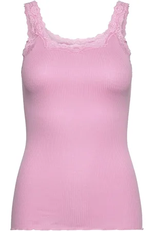 Rosemunde Tanktop Babette Silk Top prachtige, omgekeerde vintage kanten afwerking