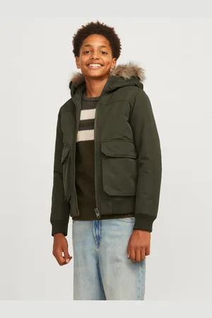 JACK & JONES Outdoorjack JJECONSTRUCT DETACHABLE FUR BOMBER JNR