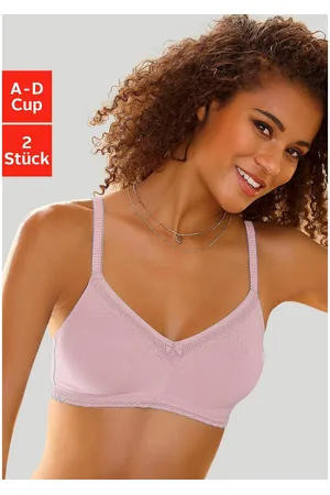 Nuance Soft-bh zonder beugels van zacht katoen, basic lingerie (Set van 2)