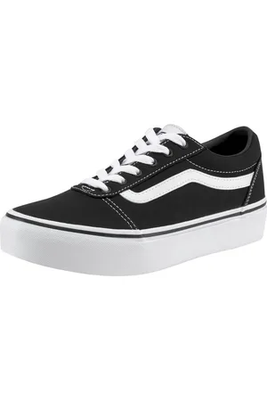 Vans Plateausneakers Ward Platform van textielen canvasmateriaal
