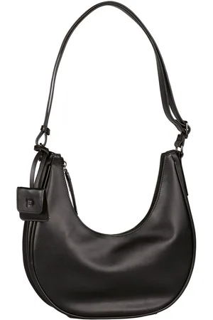 TOM TAILOR Hobo-tas Bena van glad imitatieleer met fijn logo en decoratieve hanger
