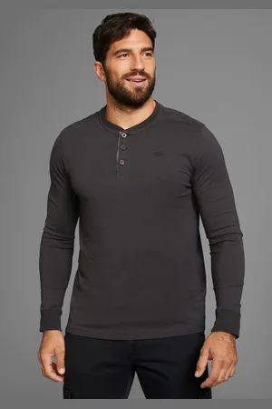 H.I.S Henleyshirt met knoopsluiting - nieuwe collectie