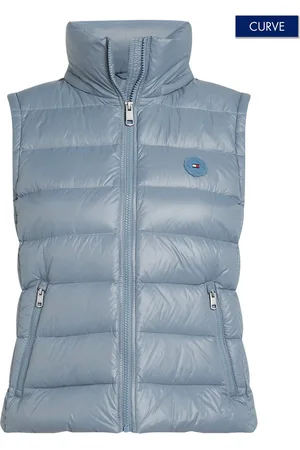 Tommy Hilfiger Bodywarmer CRV LW DOWN FEMININE GLOSS VEST in grote maten, met lichte glans, lichte wattage