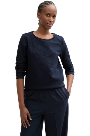 TOM TAILOR Sweatshirt met heel bijzonder oppervlak van het materiaal