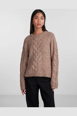 Pieces® Gebreide trui PCNINA LS O-NECK KNIT NOOS BC