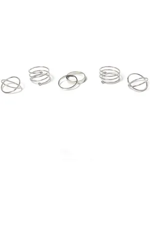 Firetti Ringenset In gedeeltelijk meerrijig design (set, 6-delig)