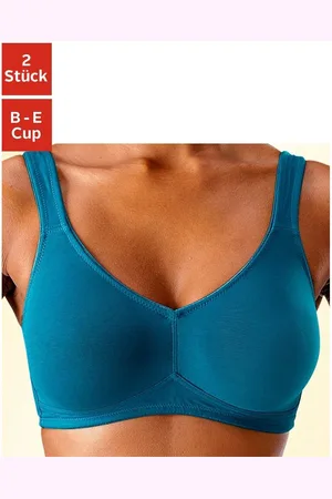 Petite Fleur Soft-bh zonder beugels, gemaakt van zacht katoen (Set van 2)