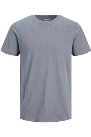 JACK & JONES Shirt met ronde hals JJEORGANIC MELANGE TEE SS O-NECK NOOS