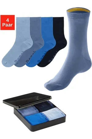 Bench Basic sokken met gekleurde binnenboordjes (blik, 4 paar)